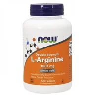 Aminokwasy - Now Foods L-Arginine Double Strength 1000mg - (120 tab) - miniaturka - grafika 1