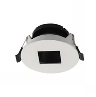 Oprawy, klosze i abażury - v-tac Oprawa Oczko V-TAC GU10 Okrągła z kwadratem Biały+Czarny VT-883 - miniaturka - grafika 1