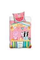 Pościel dla dzieci - Peppa Peppa kolorowa pościel dla dzieci 3Y41JR 3Y41JR SAM  140x200 - miniaturka - grafika 1