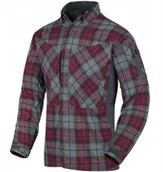Odzież trekkingowa męska - Koszula Helikon Mbdu Flannel Shirt Ruby S - miniaturka - grafika 1