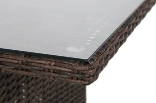 HOME &amp; GARDEN Meble ogrodowe technorattanowe Bergamo Brown Mat / Brown Melange 846123 - Meble ogrodowe - miniaturka - grafika 11