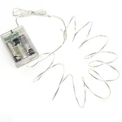 Sprzęt do nurkowania - Konstsmide 1461  190 Micro LED łańcuch świetlny/do użytku wewnątrz pomieszczeń/VDE/zasilana na baterie: 4 X AA 1.5 V (brak w wyposażeniu)/6H Timer/40 ciepło białych diod/srebrzystą drut 1461-190 - miniaturka - grafika 1