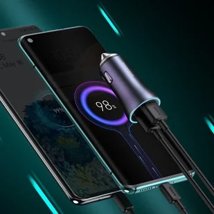 Baseus Baseus Golden Contactor Pro | Ładowarka samochodowa 2x USB Huawei FCP Quick Charge 3.0 Samsung AFC 40W TZCCJD-A0G - Ładowarki samochodowe Baseus Baseus Golden Contactor Pro | Ładowarka samochodowa 2x USB Huawei FCP Quick Charge 3.0 Samsung AFC 40W TZCCJD-A0G - Ładowarki samochodowe - miniaturka - grafika 4