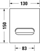 Przyciski spłukujące - Duravit Duravit DuraSystem Przycisk spłukujący A2 na baterię do pisuaru chrom WD5006023000 - miniaturka - grafika 1