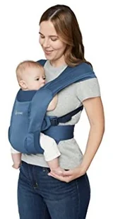 ErgoBaby Embrace Soft Air Mesh nosidełko ergonomiczne dla noworodków od urodzenia, 2-pozycyjne nosidełko tylne, Soft Grey - Nosidełka dla dzieci - miniaturka - grafika 2