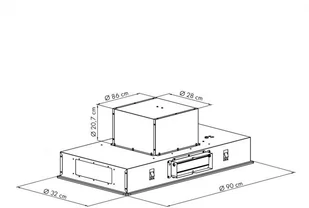Klarstein High Line 90 Czarny (CGCH3-Highline-90) - Okapy kuchenne - miniaturka - grafika 10