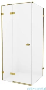 New Trendy Avexa Gold kabina PROSTOKĄTNA 80x70x200 cm przejrzyste lewa EXK-1728 - Kabiny prysznicowe - miniaturka - grafika 3