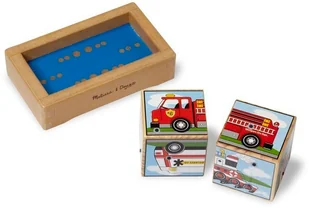 Melissa&Doug Klocki sześcienne dźwiękowe pojazdy 11272 702950 - Klocki - miniaturka - grafika 5