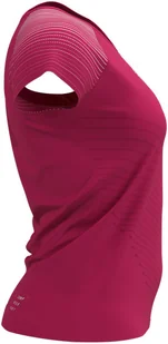 Compressport Koszulka biegowa damska PERFORMANCE SS T-SHIRT różowa - Bielizna sportowa damska - miniaturka - grafika 3