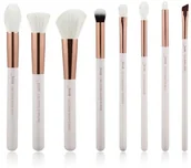 Pędzle do makijażu - JESSUP JESSUP zestaw 8 pędzli do makijażu White/Rose Gold T218 - miniaturka - grafika 1