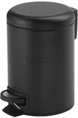 Koszyki łazienkowe - Gedy Kubełek na śmieci 5 l czarny mat 2709CZAR - miniaturka - grafika 1