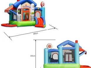 Happy Hop Dmuchaniec Happyhop Zamek Dmuchany Happy Store Zjeżdżalnia Trampolina - Place zabaw - miniaturka - grafika 9