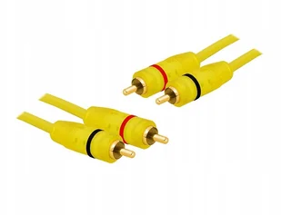 Kabel 2 Wtyki Rca - 2 Wtyki Rca 1.5M Żółty - Kable - miniaturka - grafika 2