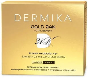 Dermika Gold 24K Krem Koncentrat Młodości 45+ 50ml - Kremy do twarzy Dermika Gold 24K Krem Koncentrat Młodości 45+ 50ml - Kremy do twarzy - miniaturka - grafika 3
