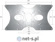 NewStar Newstar Adapter FPMA-VESA400 - Uchwyty do telewizora - miniaturka - grafika 3