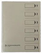 Teczki i skoroszyty - Bene Bene 83600GR teczka na dokumenty z kopertą ochronną, szara 83600GR - miniaturka - grafika 1