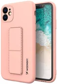 Etui i futerały do telefonów - Wozinsky Kickstand Case elastyczne silikonowe etui z podstawką Samsung Galaxy A32 5G różowy - miniaturka - grafika 1