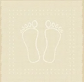 Maty antypoślizgowe - Meusch 4388226002 wkładka Foot Pod prysznic, 55 x 55 cm, Piaskowy 4388226002 - miniaturka - grafika 1