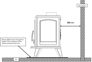Ekoprojekt 868 Piec wolnostojący Invicta 6kW Samara kolor emalia antracyt 86876401 - Piece wolnostojące - miniaturka - grafika 5