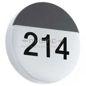 Lampy ogrodowe - Eglo Ścienna LAMPA elewacyjna OROPOS 96238 ogrodowa OPRAWA LED 11W okrągły KINKIET z numerem domu IP44 grafitowy biały 96238 - miniaturka - grafika 1