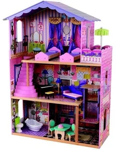 KidKraft 65082 domek dla lalek My Dream Mansion, różowy 65082 - Domki dla lalek - miniaturka - grafika 4