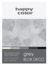 Happy Color Blok Deco Grey - Szkolne artykuły papiernicze - miniaturka - grafika 2
