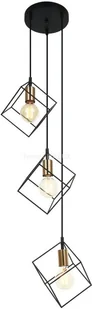 Italux Morestel lampa wisząca 3-punktowa MDM-4244/3 BK+BRO MDM-4244/3 BK+BRO - Lampy sufitowe - miniaturka - grafika 3