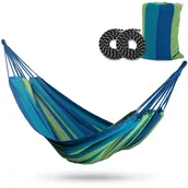 Hamaki - Sofotel Hamak ogrodowy Malaga Double niebiesko-zielony 4120 - miniaturka - grafika 1