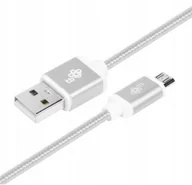 Kable - TB IT MANIA Kabel USB-Micro USB 1.5 m Srebrny sznurek - miniaturka - grafika 1