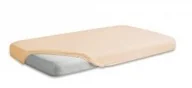 Prześcieradła - Matex Prześcieradło Jersey Premium z gumką jasnobeżowe 140x200 mx-140-pjp-015 - miniaturka - grafika 1