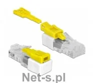 Delock RJ45 Port Blocker zestaw 5 sztuki biała/żółty 85334 - Adaptery i przejściówki - miniaturka - grafika 2
