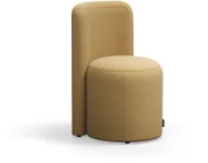 Pufy i podnóżki - AJ Produkty Puf VARIETY, oparcie, tkanina Pod CS, żółty - miniaturka - grafika 1