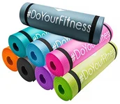 Maty do jogi - #DoYourFitness Mata do fitnessu Yogini, gruba i miękka, idealna do ćwiczeń gimnastycznych, pilates i jogi, wymiary 183 x 61 x 1 cm, czarny 122566224 - miniaturka - grafika 1