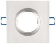 Oprawy, klosze i abażury - LED line Oprawa szklana mrożona kwadratowa stała biały GLIKKA 241338 - miniaturka - grafika 1