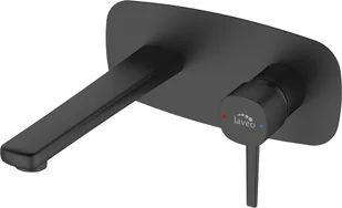 Laveo Bateria umywalkowa podtynkowa czarna POLLA Laveo BAP 722P - Baterie podtynkowe - miniaturka - grafika 2