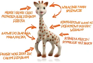 Vulli Vulli, Zestaw prezentowy, żyrafa Sophie - Gryzaki dla dzieci - miniaturka - grafika 4
