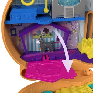 Mattel Polly Pocket Kompaktowe Zestawy Corgi Cuddles FRY35 GTN13 - Domki dla lalek - miniaturka - grafika 6