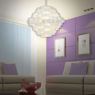 Näve Lampa wisząca White z kloszem z okrągłych szybek - Lampy sufitowe - miniaturka - grafika 2