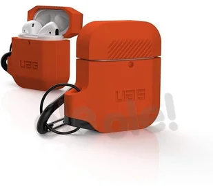 Apple Urban Armor Gear Urban Armor Gear Silicone Case Etui Silikonowe do AirPods 1 & 2 (Orange/Dark Grey) 10185E119732 - Akcesoria do słuchawek - miniaturka - grafika 2