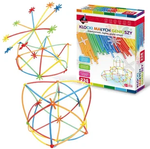Askato Klocki słomki MIDI 238 elementów - Zabawki konstrukcyjne - miniaturka - grafika 2