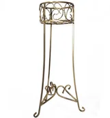 Kwietniki - Kwietnik metalowy na jedną donicę Dickon 10-1011-cz-z - miniaturka - grafika 1