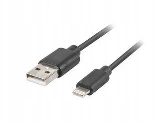 LANBERG LANBERG Kabel Lightning - USB-A M/M 1m czarny, pełna miedź - Kable USB - miniaturka - grafika 2