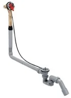 Odpływy liniowe - Hansgrohe syfon wannowy z odpływem i przelewem 58126180 - miniaturka - grafika 1