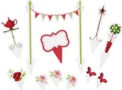 Przybory do gotowania - Kitchen Craft Ozdoby tortów TEA PARTY zestaw 11 elementów SDICAKEDECASST - miniaturka - grafika 1