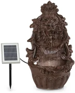 Fontanny ogrodowe - Blumfeldt Löwenstein, fontanna ścienna 2 W, pompa solarna, materiał: polyresin, 4 białe LED, kabel 5 m SOL1-Leo - miniaturka - grafika 1