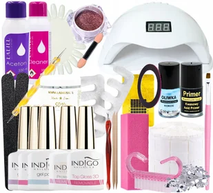 Polish Gel Indigo Milky Pink hybrydowy mleczny róż - Lakiery hybrydowe - miniaturka - grafika 3