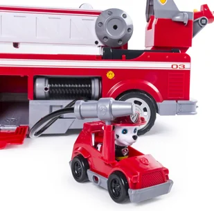 Spin Master Spin Psi Patrol Wielki Wóz Strażacki Ultimate Fire Truck światło i dźwięk 6043989 - Figurki dla dzieci - miniaturka - grafika 6