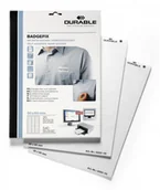 Artykuły biurowe - Durable Identyfikator samoprzylepny z materiału Badgefix 30 x 60mm 20 arkuszy 83 - miniaturka - grafika 1
