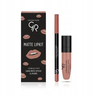 Golden Rose Matte Lipkit Zastaw do Ust Warm Nude R-MLK-WRN - Szminki - miniaturka - grafika 2