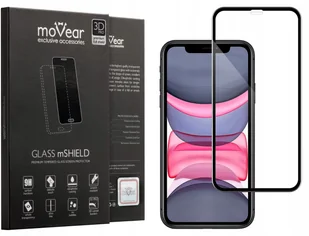 movear Szkło Hartowane 3D PRO na Apple iPhone 11 na Cały Ekran, 9H GLASS mSHIELD Czarny A0I11G3EXG13FBK1 - Szkła hartowane na telefon - miniaturka - grafika 2